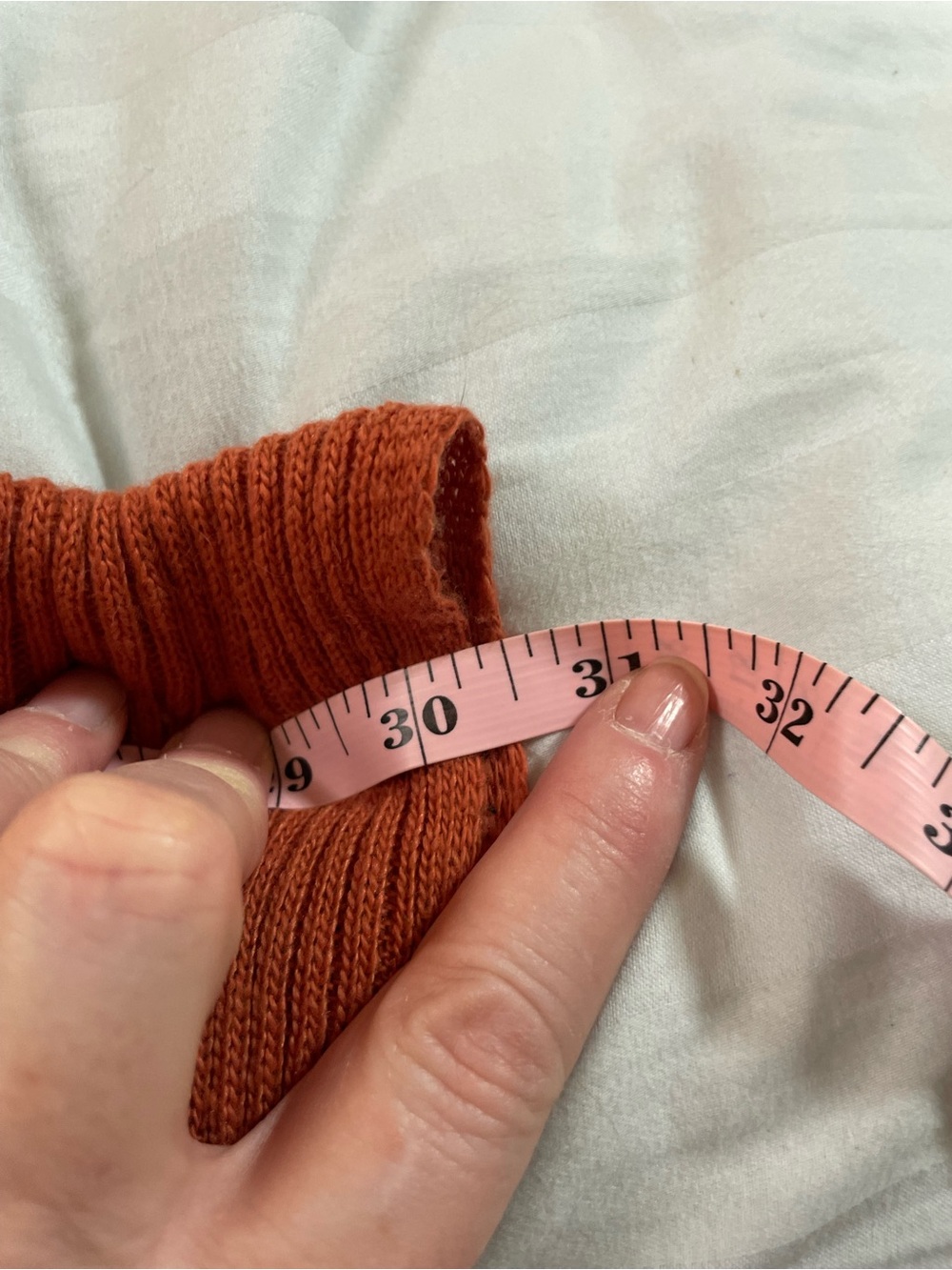 A New Day burnt orange ribbed knit shawl scarf lightweight 30x 86 inches approx - Picture 15 of 15